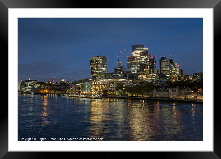 Colourful City of London Framed Mounted Print by Roger Dutton