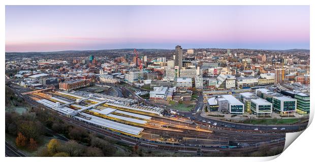 Sheffield skyline Panorama Print by Apollo Aerial Photography