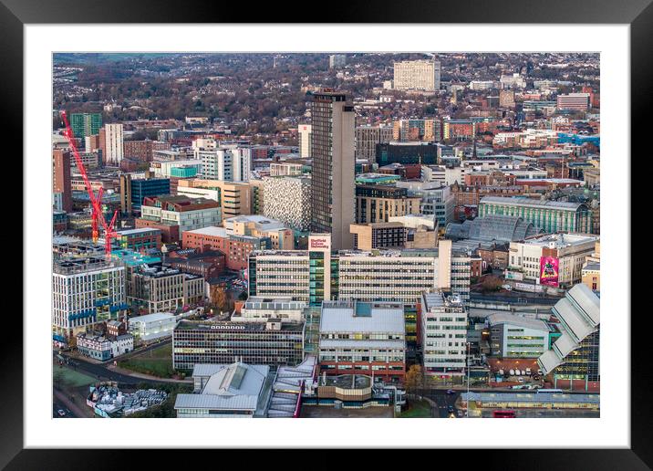 Sheffield Highrises  Framed Mounted Print by Apollo Aerial Photography