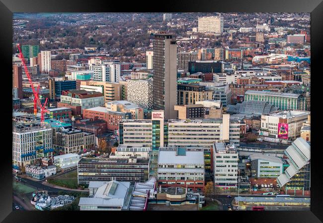 Sheffield Highrises  Framed Print by Apollo Aerial Photography