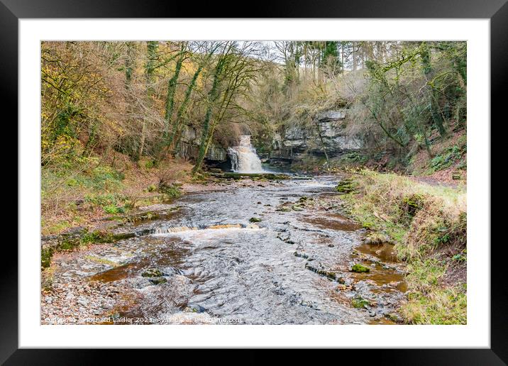 Cauldron Force Waterfall, Wensleydale (2) Framed Mounted Print by Richard Laidler