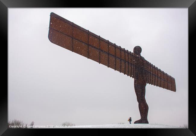 Angel of the North Framed Print by david siggens