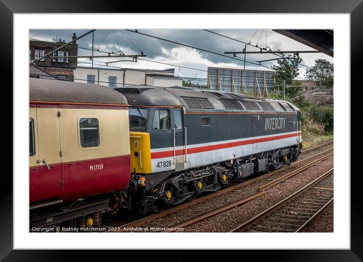 Brush Class 47 828 Framed Mounted Print by Rodney Hutchinson