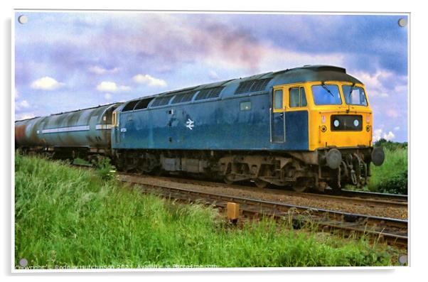 British Rail Class 47 224 Acrylic by Rodney Hutchinson