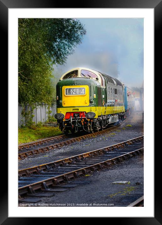Deltic Power Framed Mounted Print by Rodney Hutchinson