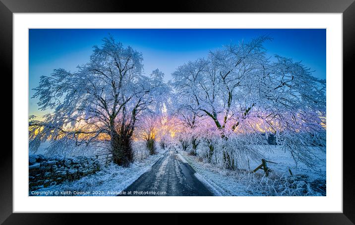 Winter is Coming Framed Mounted Print by Keith Dawson