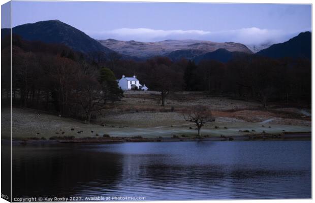 Wood House overlooking Crummock Water Canvas Print by Kay Roxby