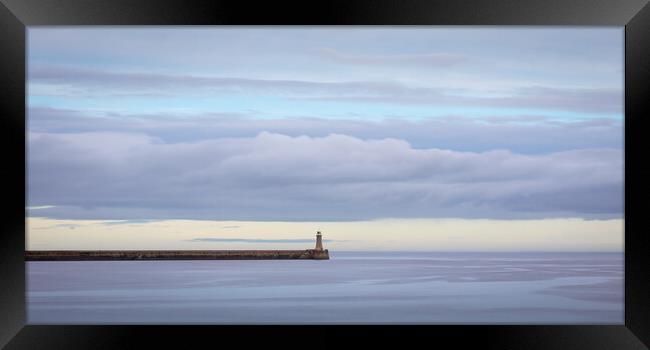 Tynemouth Lighthouse Framed Print by Phil Durkin DPAGB BPE4
