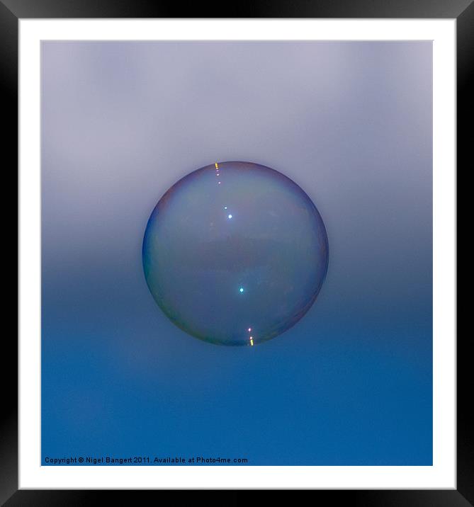 Bubble Framed Mounted Print by Nigel Bangert