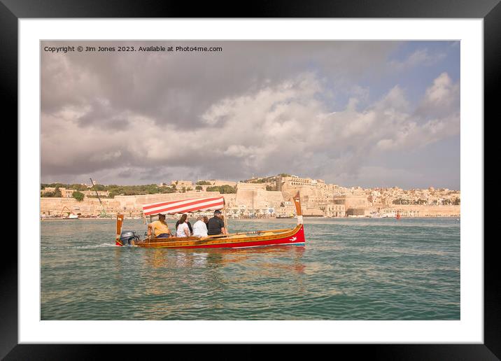 Maltese Ferry Boat (2) Framed Mounted Print by Jim Jones