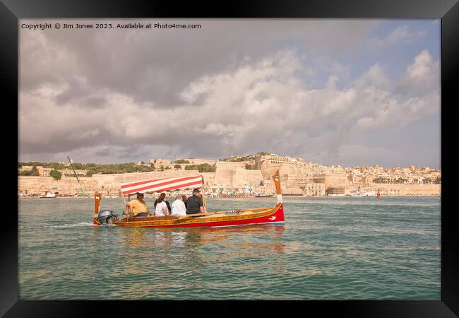 Maltese Ferry Boat (2) Framed Print by Jim Jones
