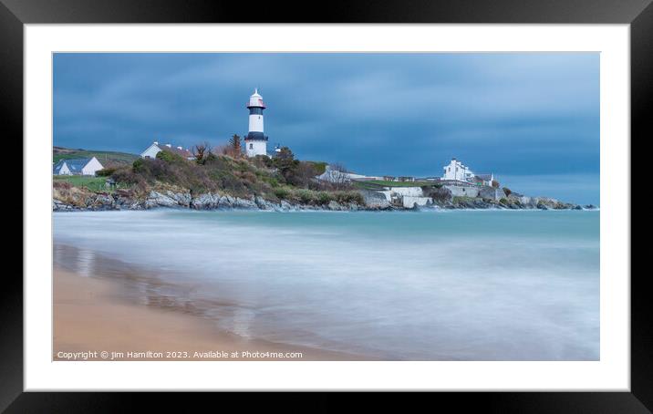 Shroove Lighthouse, County Donegal, Ireland Framed Mounted Print by jim Hamilton