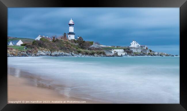 Shroove Lighthouse, County Donegal, Ireland Framed Print by jim Hamilton