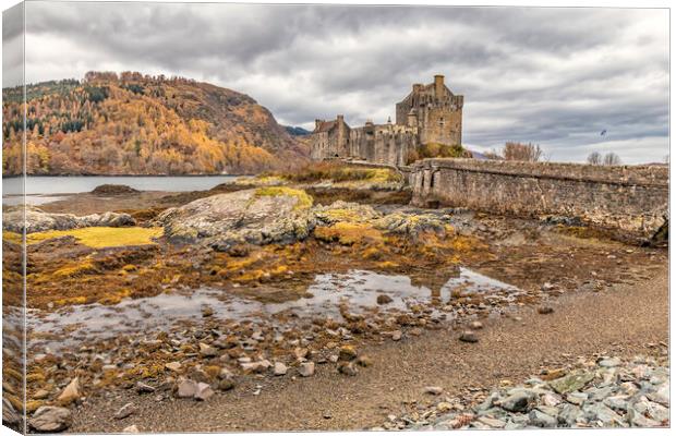 Eilean Donan from the side Canvas Print by James Marsden