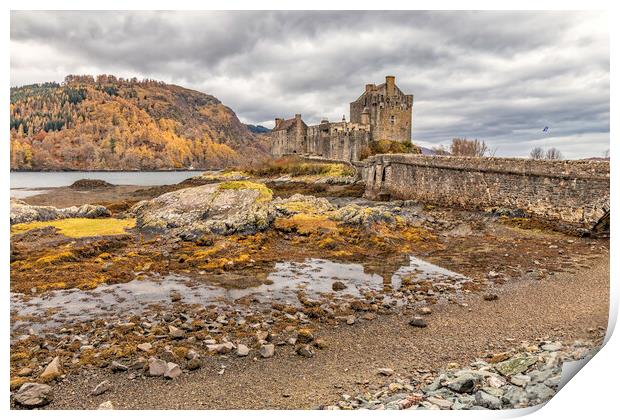 Eilean Donan from the side Print by James Marsden