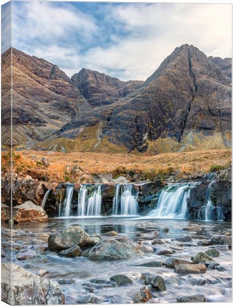 the magical Fairy Pools Canvas Print by James Marsden