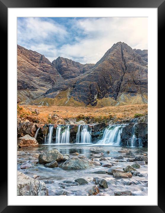the magical Fairy Pools Framed Mounted Print by James Marsden