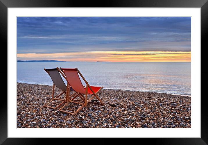 Lyme Regis Sunrise Framed Mounted Print by Darren Galpin