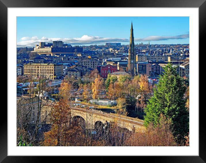 Halifax Town View Framed Mounted Print by Darren Galpin