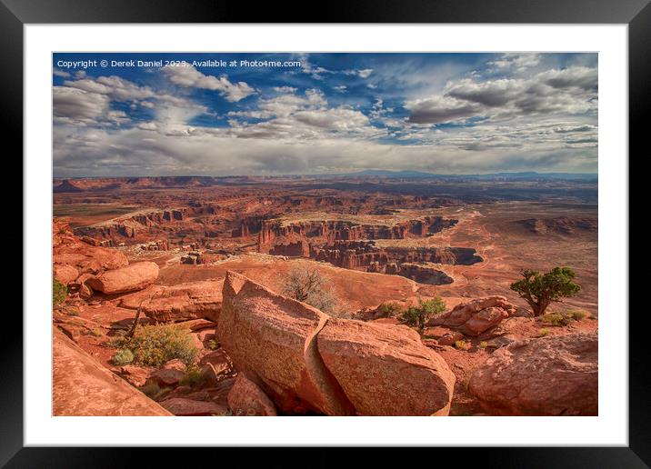 Stunning Scenery at Canyonlands National Park Framed Mounted Print by Derek Daniel