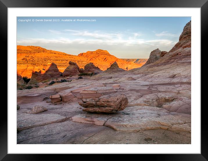 Sunrise at South Coyote Buttes, Arizona Framed Mounted Print by Derek Daniel