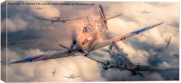 supermarine spitfire Canvas Print by Derrick Fox Lomax