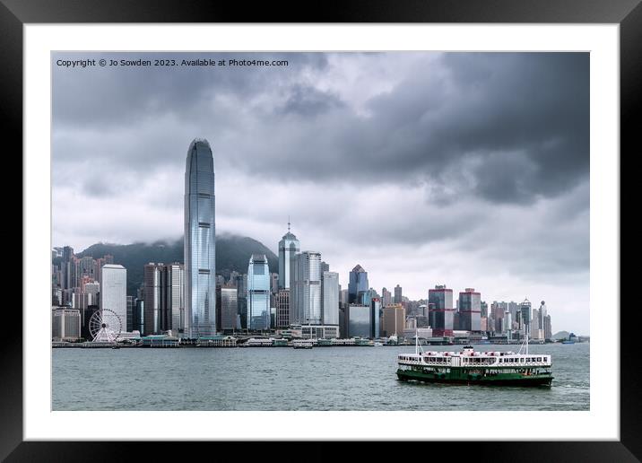 Hong Kong Island Framed Mounted Print by Jo Sowden