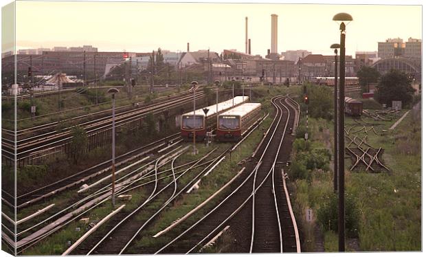 Berlin Trains Canvas Print by david harding