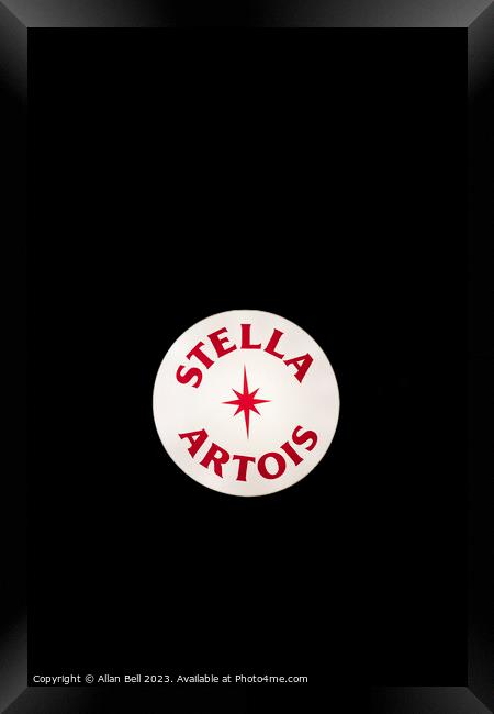 Stella Artois sign  Framed Print by Allan Bell