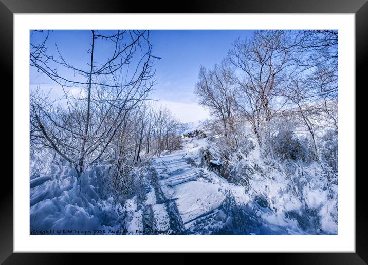 Winter Landscape Framed Mounted Print by RJW Images
