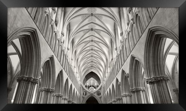 Wells cathedral  Framed Print by Kevin Howchin