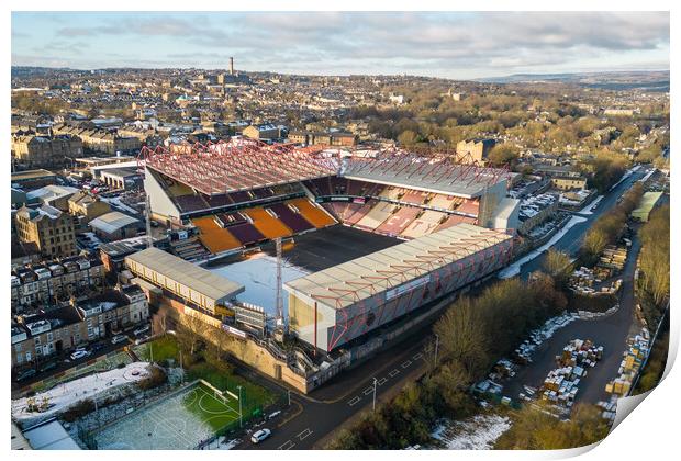 Home of the Bantams Print by Apollo Aerial Photography