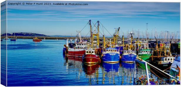 The Fishing Port Of Brixham Canvas Print by Peter F Hunt