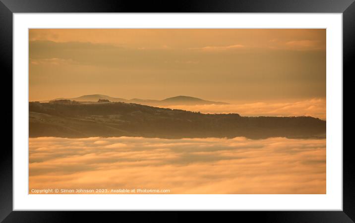 Cloud inversion  Framed Mounted Print by Simon Johnson
