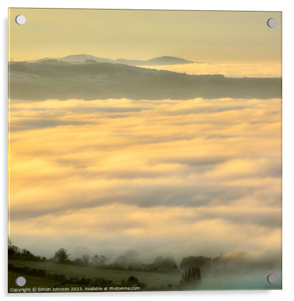 Cloud inversion  Acrylic by Simon Johnson