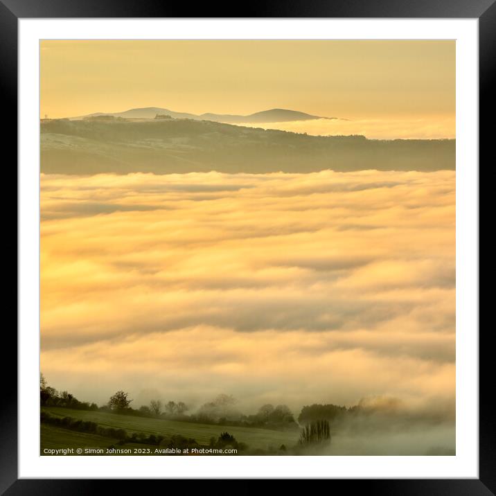 Cloud inversion Framed Mounted Print by Simon Johnson