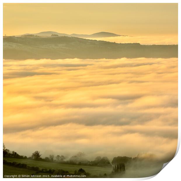 Cloud inversion Print by Simon Johnson