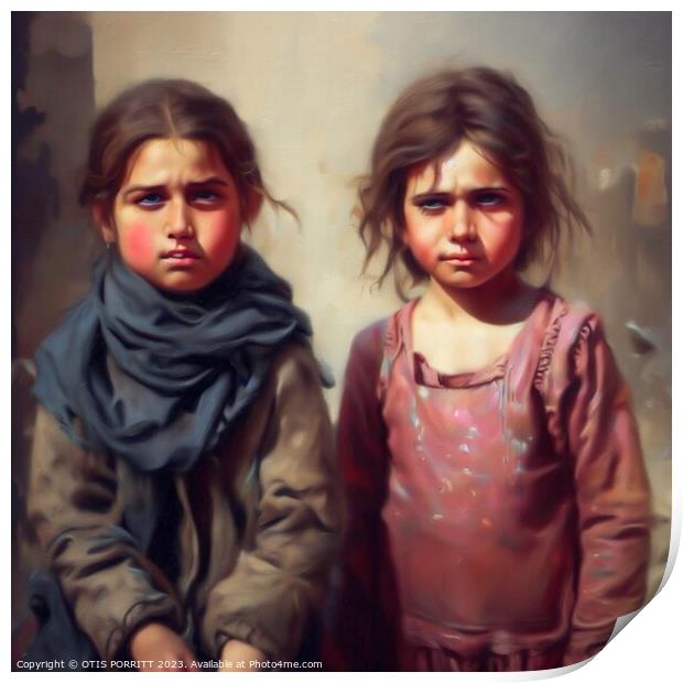 CHILDREN OF WAR (CIVIL WAR) SYRIA 3 Print by OTIS PORRITT