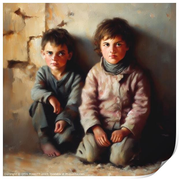 CHILDREN OF WAR (CIVIL WAR) SYRIA 5 Print by OTIS PORRITT