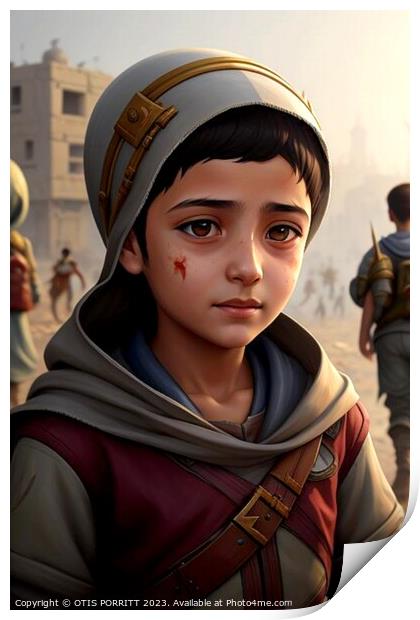 CHILDREN OF WAR (CIVIL WAR) SYRIA 7 Print by OTIS PORRITT