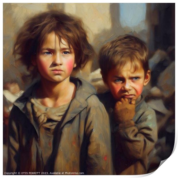 CHILDREN OF WAR (CIVIL WAR) SYRIA 8 Print by OTIS PORRITT