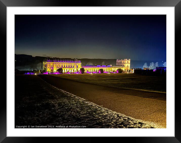 Lights at Chatsworth  Framed Mounted Print by Ian Donaldson