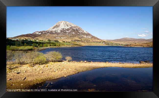 Mount Errigal, County Donegal, Ireland. Framed Print by Michael Mc Elroy