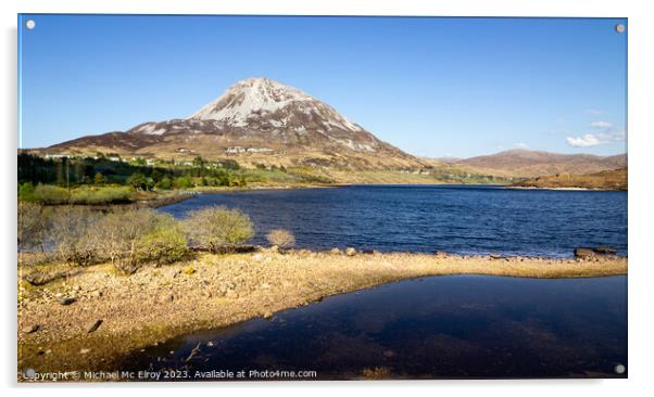 Mount Errigal, County Donegal, Ireland. Acrylic by Michael Mc Elroy