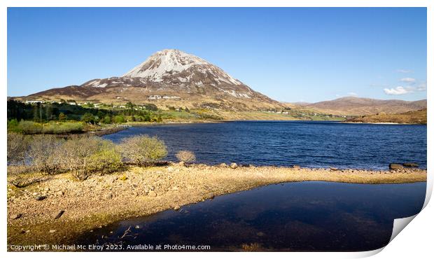 Mount Errigal, County Donegal, Ireland. Print by Michael Mc Elroy