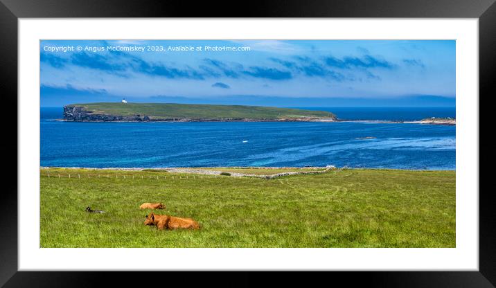Brough of Birsay, Mainland Orkney Framed Mounted Print by Angus McComiskey