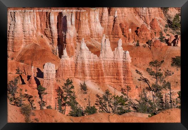 Awe Inspiring Hoodoos of Bryce Canyon Framed Print by Derek Daniel