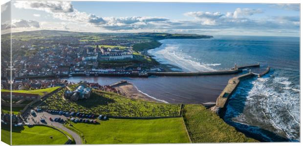 Whitby Harbour Canvas Print by Apollo Aerial Photography