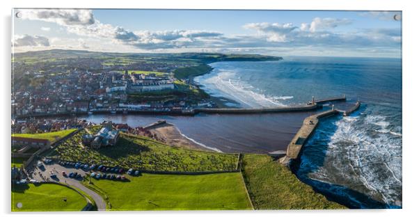 Whitby Harbour Acrylic by Apollo Aerial Photography