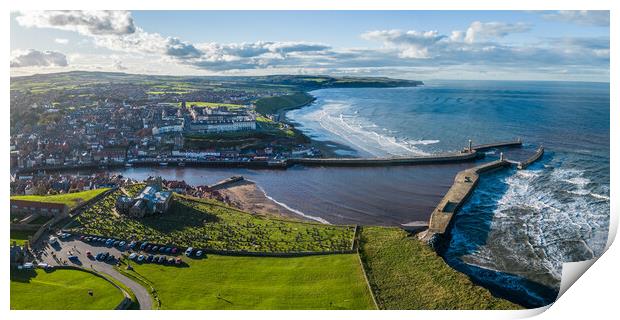 Whitby Harbour Print by Apollo Aerial Photography